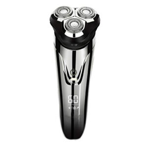 Demo 2 3D Rechargeable Electric Shaver IPX7 Waterproof Wet and Dry Men's Rotary Shaver with Pop-up Trimmer