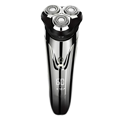 Demo 2 3D Rechargeable Electric Shaver IPX7 Waterproof Wet and Dry Men's Rotary Shaver with Pop-up Trimmer