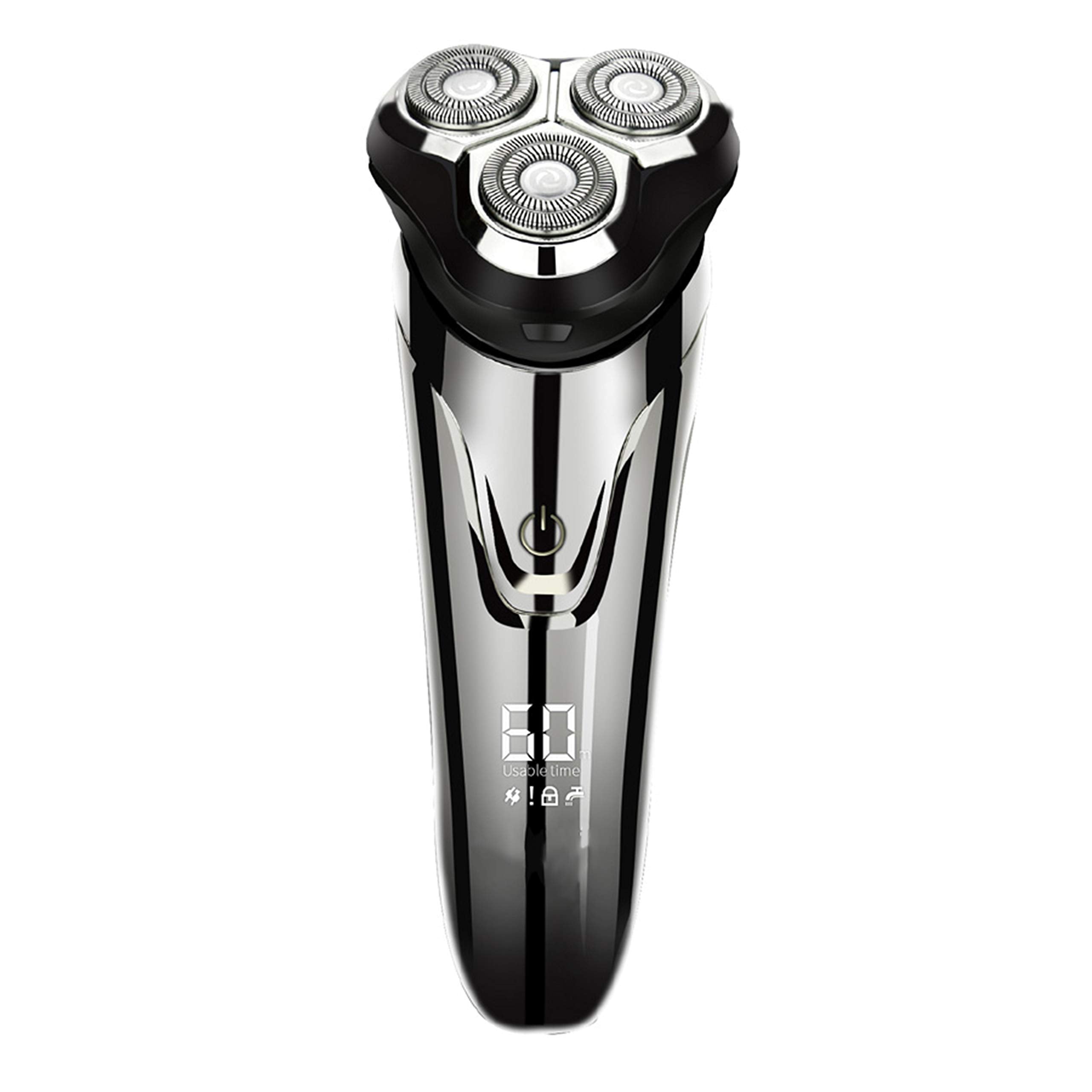 Demo 2 3D Rechargeable Electric Shaver IPX7 Waterproof Wet and Dry Men's Rotary Shaver with Pop-up Trimmer - Image 8