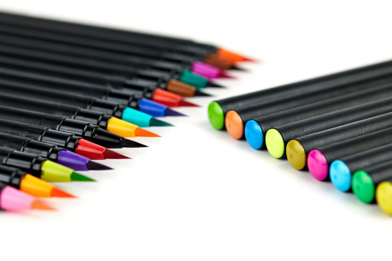24 +1 Pack Professional Watercolour Brush Pens Set Drawing Art Sketch Manga - Image 6